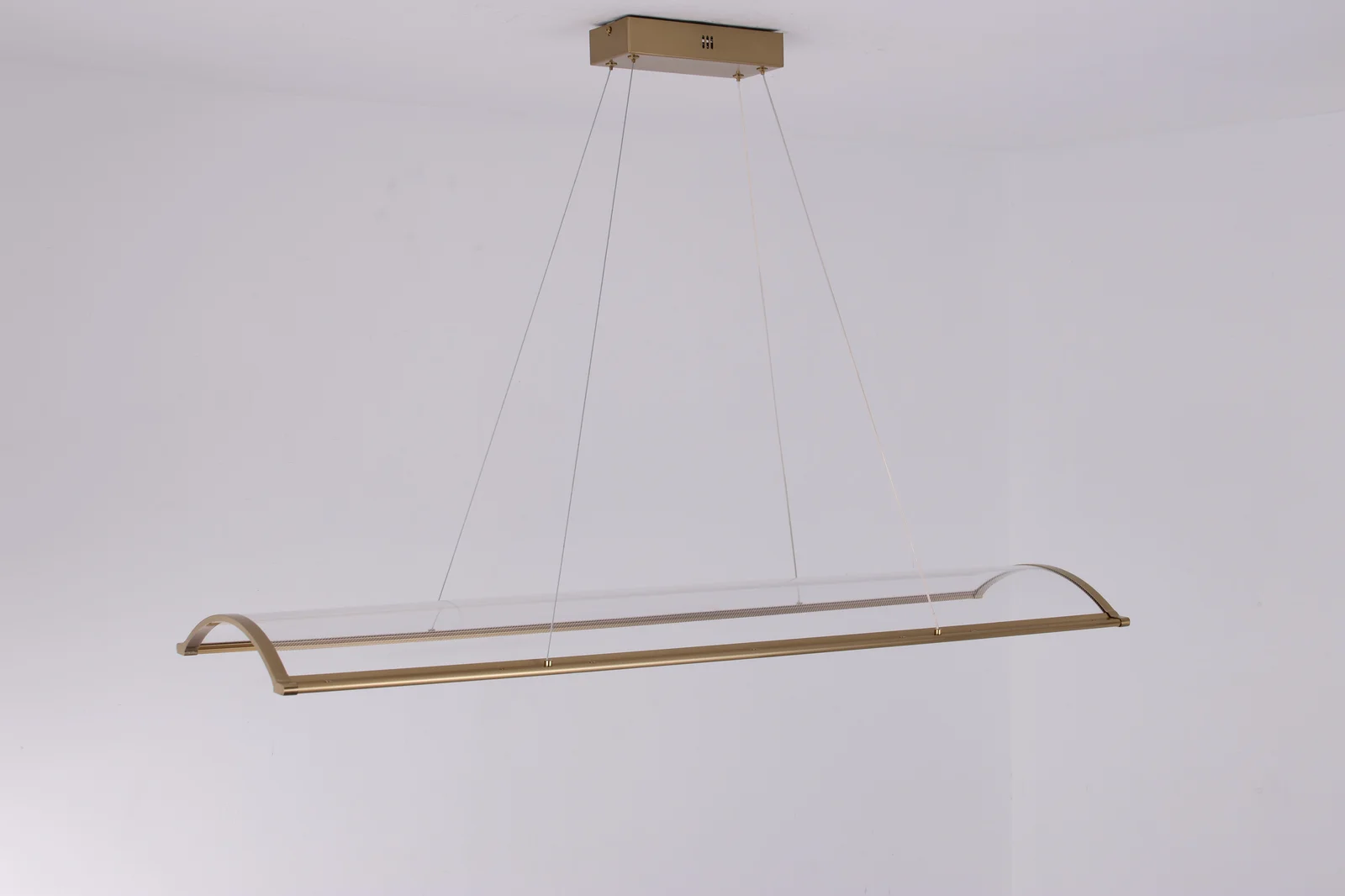 Aurum Beam – Antique Brass Linear LED Pendant